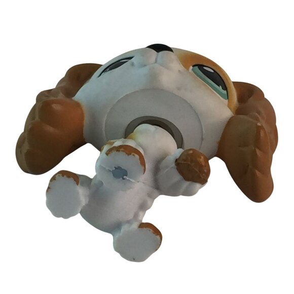 Littlest Pet Shop LPS #344 #252 White Brown Cocker Spaniel Puppy Dogs - Picture 6 of 11